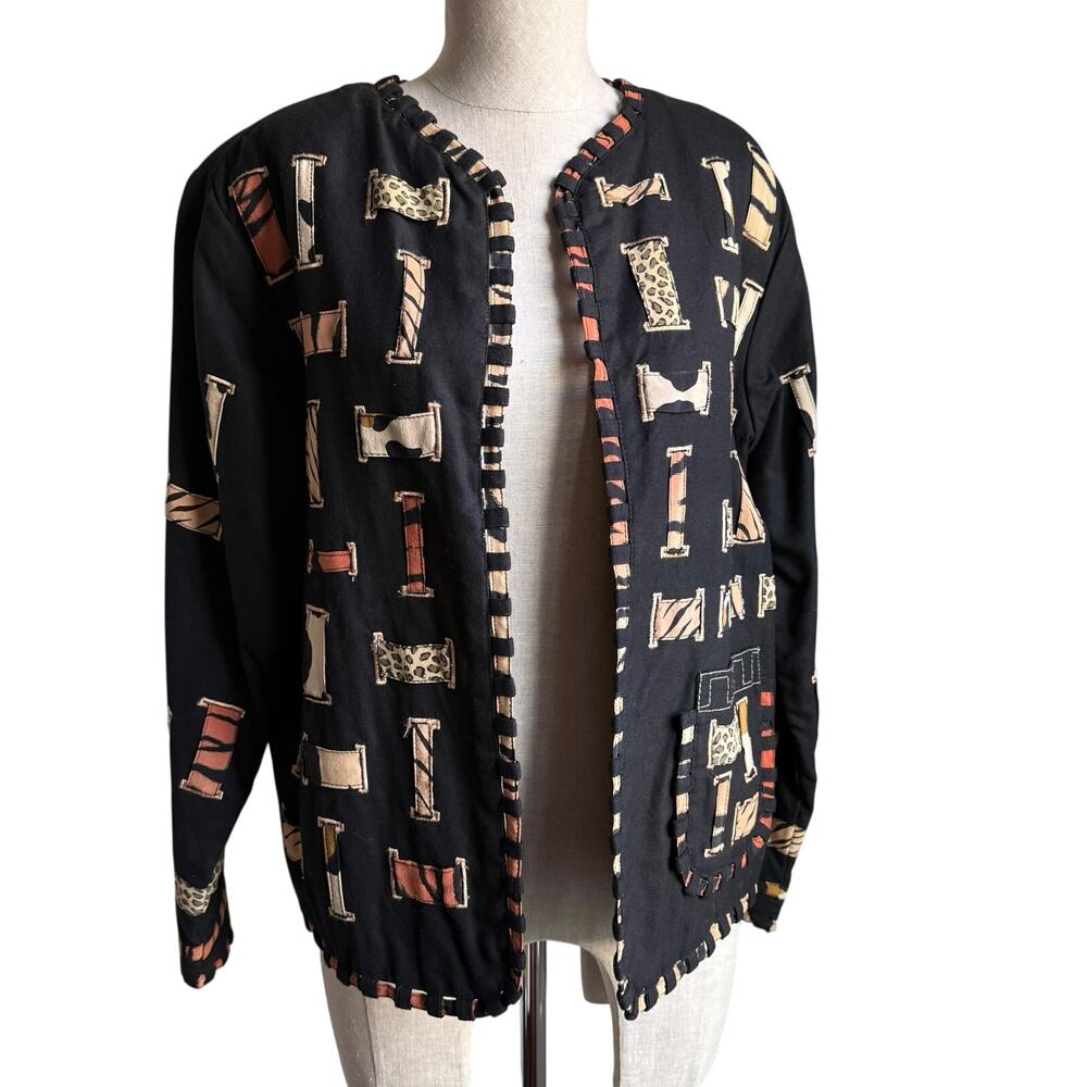 Yak Magik Reversible Embroidered Cotton Silk Jacket Sz Small Made in Nepal